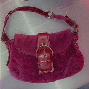 Coach Bag | Shoulder Soho Hampton Leather Hobo Bag, Burgundy, (One Size)